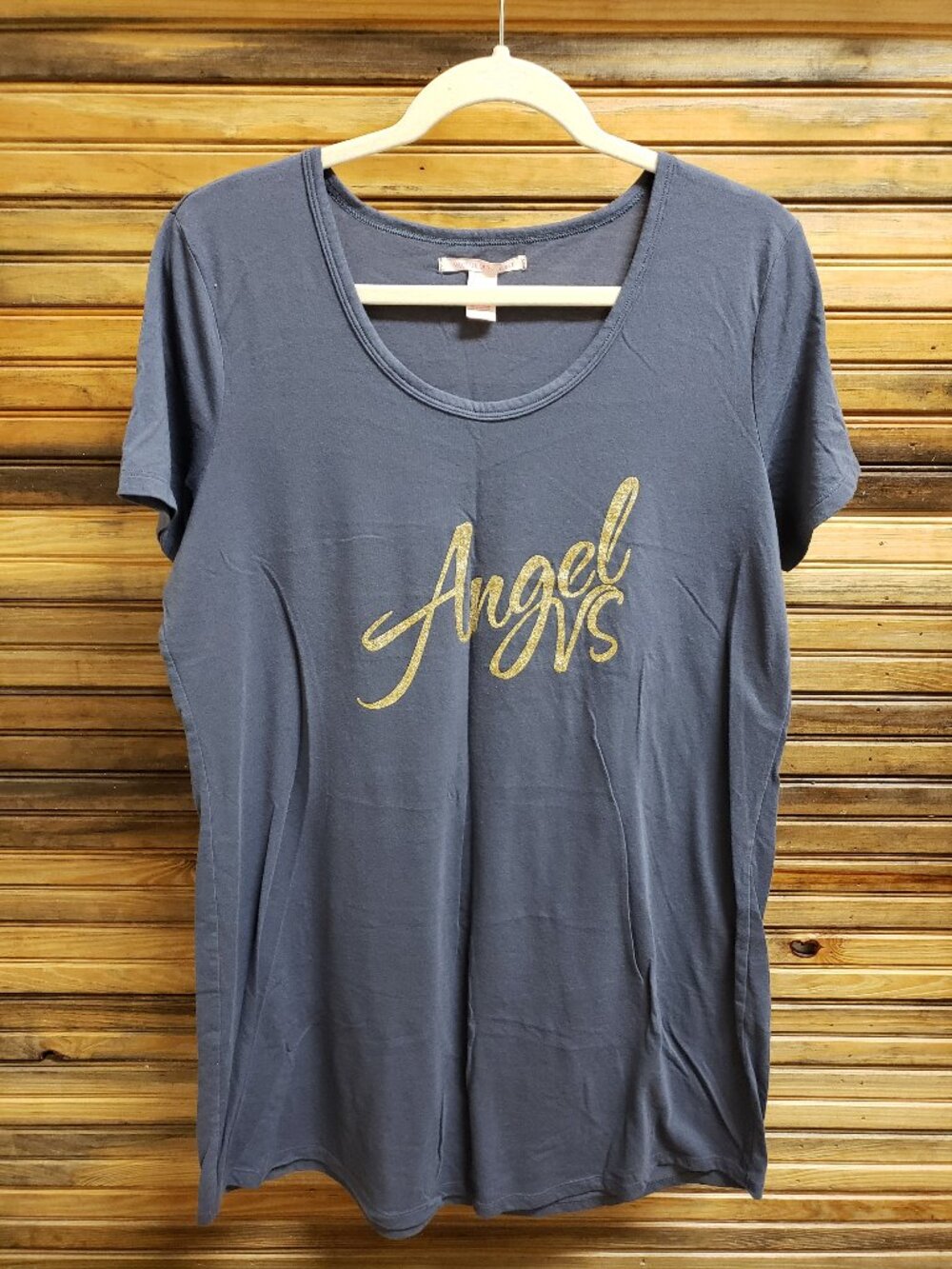 Victoria’s Secret Grey/Gold Angel VS Scoop Neck Top Size XL